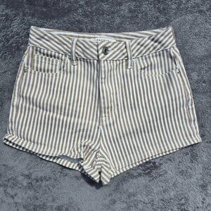 PacSun High-Rise Striped Shorts - Tan & White - Size 24